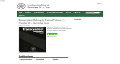 Desktop Screenshot of iranianstudies.org