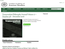 Tablet Screenshot of iranianstudies.org